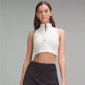 NWT Lululemon Define Cropped Full-Zip Tank Luon™ – Bone – Size 6